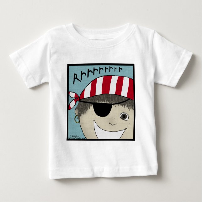 T-shirt Pour Bébé Pirate Boy Rrrrrr (Devant)