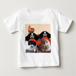 T-shirt Pour Bébé PIRATE CATS, Parlez comme un jour de pirates