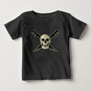 T-shirt Pour Bébé Pirate (Crâne) - T-Shirt bébé en jersey fin