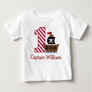 T-shirt Pour Bébé Pirate personnalisable chemise de premier annivers