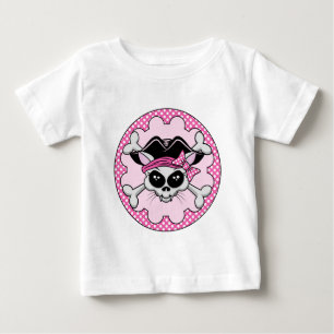 T-shirt Pour Bébé Pirate Princess Kitty Skull