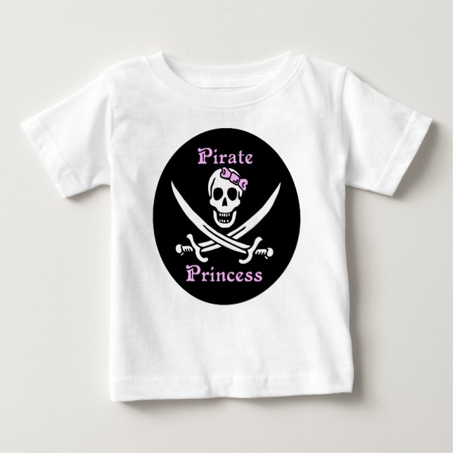T-shirt Pour Bébé Pirate Princess Toddler Chemise à manches longues (Devant)