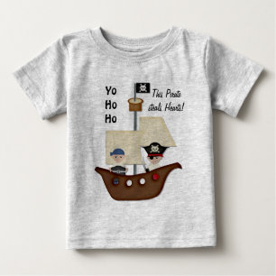 T-shirt Pour Bébé Pirate Ship Treasure Baby