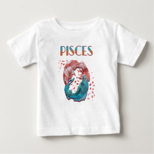 T-shirt Pour Bébé Pisces Poissons Zodiaque Horoscope Astrologie de l