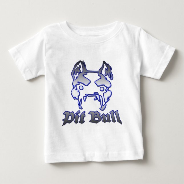 T-shirt Pour Bébé Pitbull (Devant)