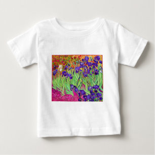 T-shirt Pour Bébé PixDezines van gogh iris/st. rémy