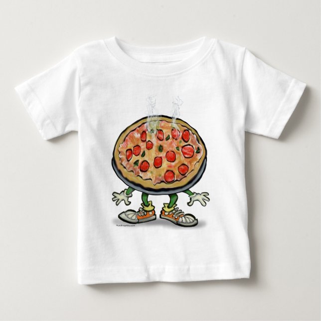 T-shirt Pour Bébé Pizza (Devant)