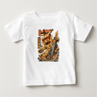 T-shirt Pour Bébé Pizza Kaiju – The Cheesy Destruction