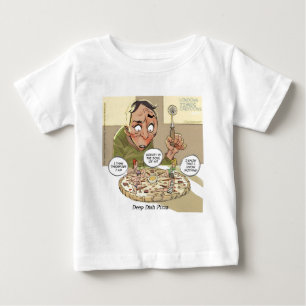 T-shirt Pour Bébé Pizza Profonde et Drôle Philosophie