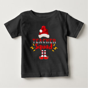 T-SHIRT POUR BÉBÉ PLACE DES ENSEIGNANTS DE PÈRE NOËL AMUSANT - NOËL