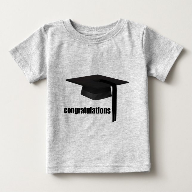 T-shirt Pour Bébé Plafond d'obtention du diplôme de félicitations (Devant)