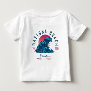 T-SHIRT POUR BÉBÉ PLAGE DE DAYTONA FLORIDE VACANCES DE VAGUES D'ÉTÉ