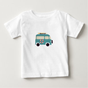 T-shirt Pour Bébé Plage ici nous venons