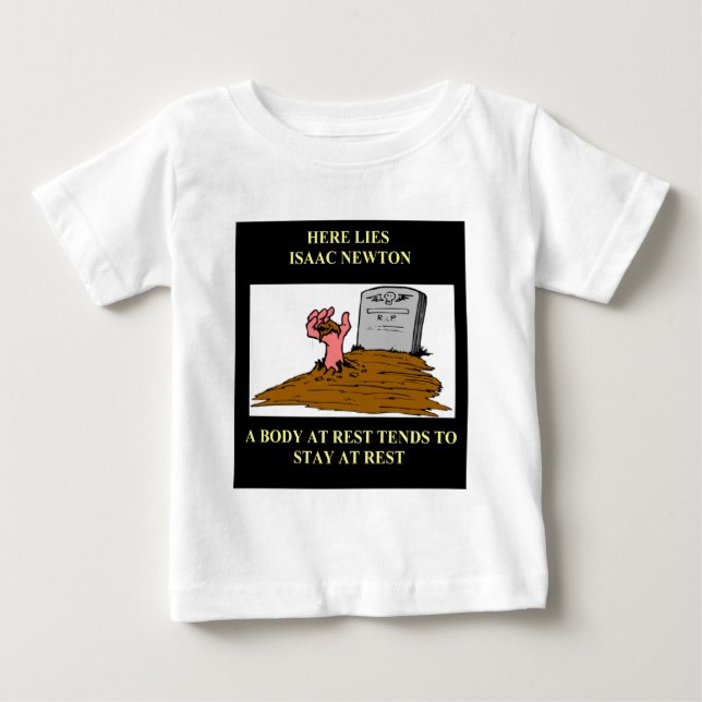 T-shirt Pour Bébé plaisanterie d'isaac newton (Devant)