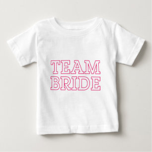 T-shirt Pour Bébé Plan rose de la mariée