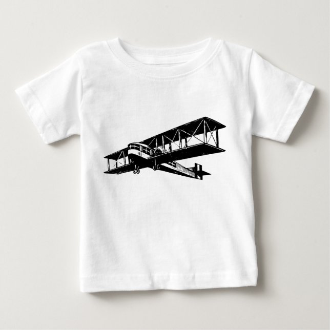 T-shirt Pour Bébé Plan vintage - Noir (Devant)