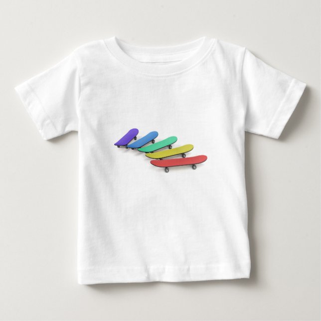 T-shirt Pour Bébé Planches à roulettes (Devant)