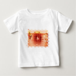 T-shirt Pour Bébé Planches à voile sur le T-shirt de bébé d'horiz