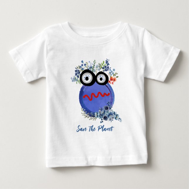 T-Shirt Pour Bébé Planète (Devant)