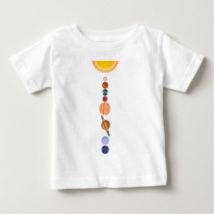 T-shirt Pour Bébé Planète du système solaire
