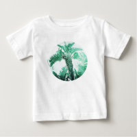 Plante de banane verte