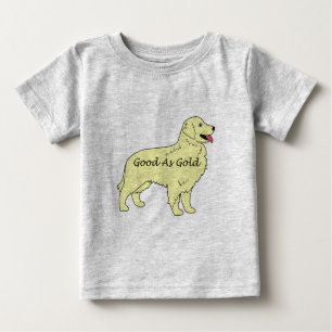 T-shirt Pour Bébé Plante grimpante de bébé de golden retriever bonne
