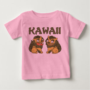 T-shirt Pour Bébé Plante grimpante de Kawaii Shisa