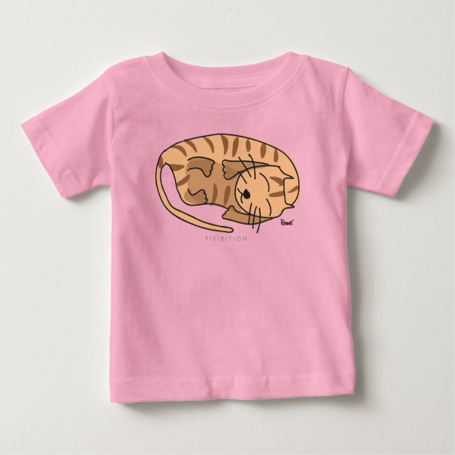 T-shirt Pour Bébé Plante grimpante organique infantile de chat de (Devant)