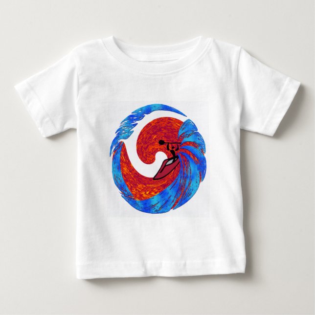 T-shirt Pour Bébé Plat de favori de kayak (Devant)