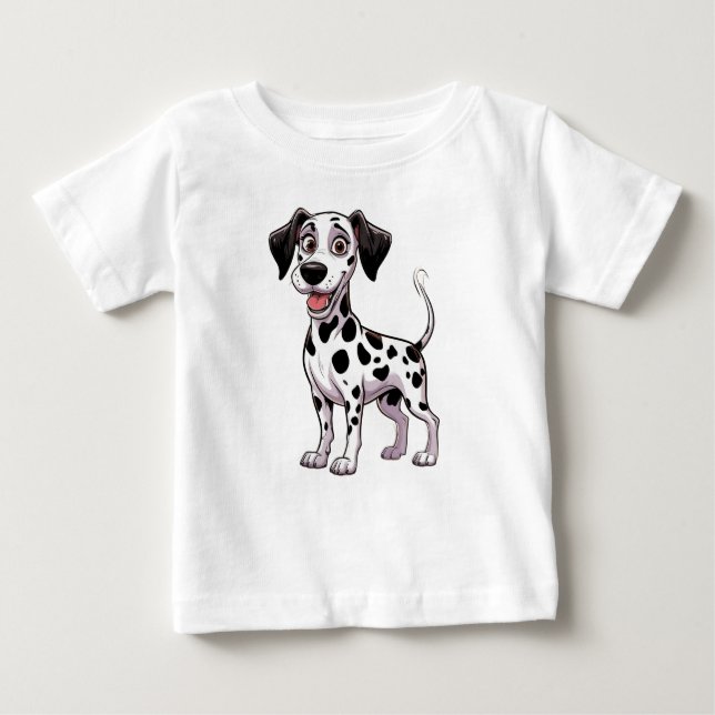 T-shirt Pour Bébé Playful Dalmatian Puppy (Devant)
