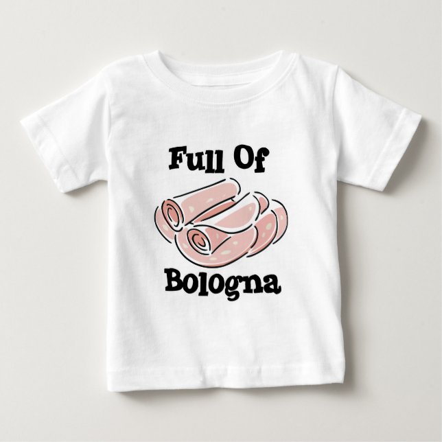T-shirt Pour Bébé plein de mortadelle (Devant)