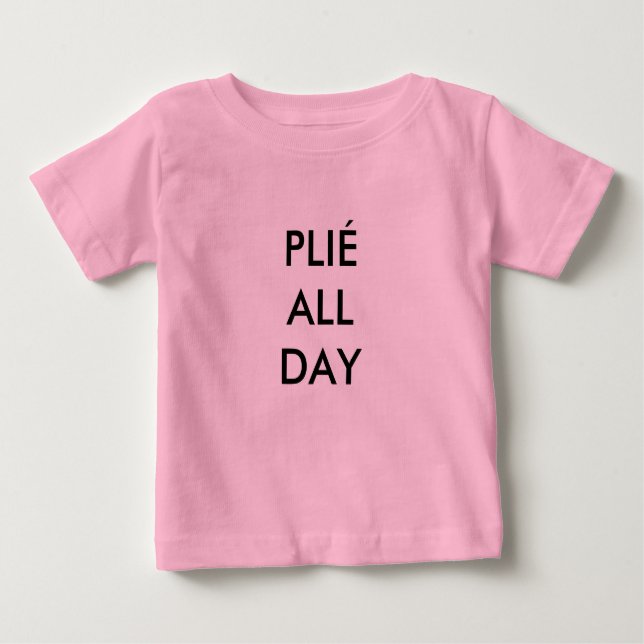 T-shirt Pour Bébé Plié All Day Pink Baby Bodysuit (Devant)