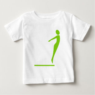 T-shirt Pour Bébé Plongeuse - Vert Martien