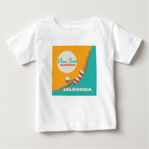 T-shirt Pour Bébé Plongez Dans Le Soleil   Californie