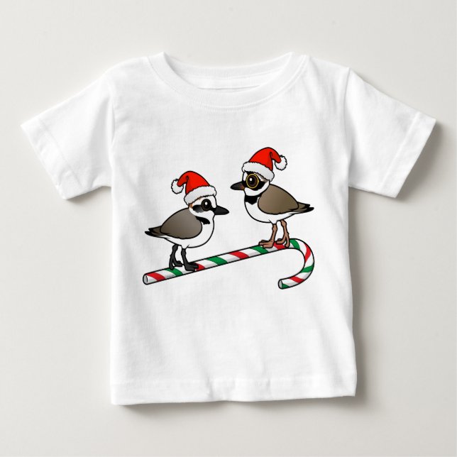 T-shirt Pour Bébé Plovers père Noël (Devant)