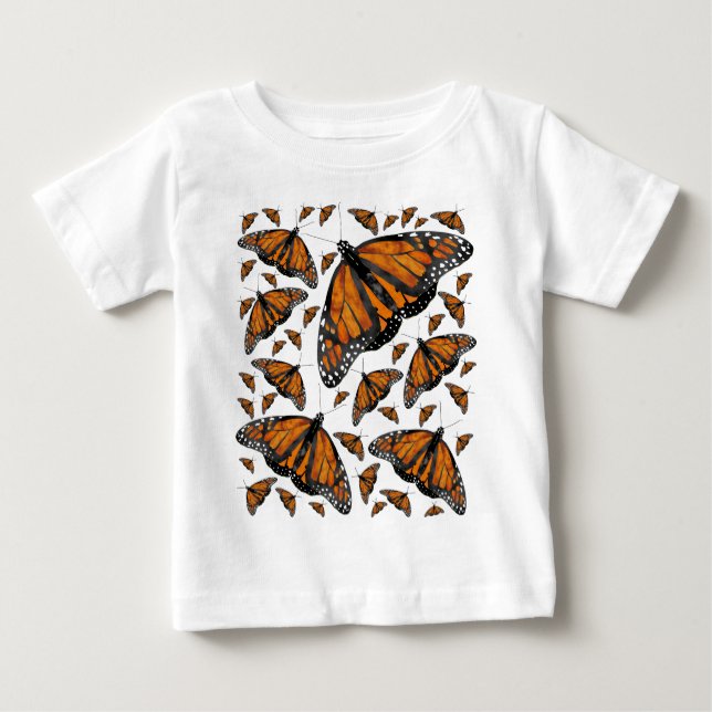 T-shirt Pour Bébé Pluie de monarque (Devant)