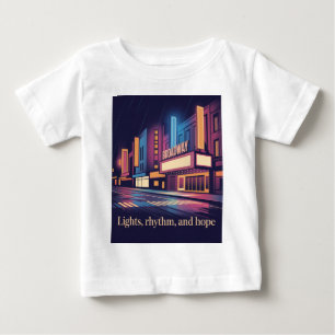 T-shirt Pour Bébé Pluie sur Broadway New York City