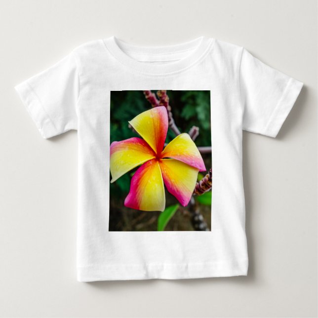 T-shirt Pour Bébé Plumeria rubra (Devant)