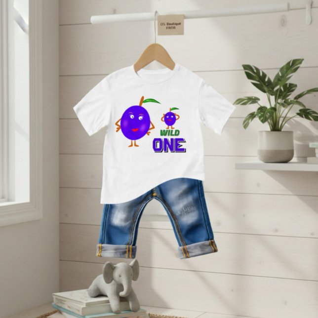T-shirt Pour Bébé Plums amusants (Créateur téléchargé)