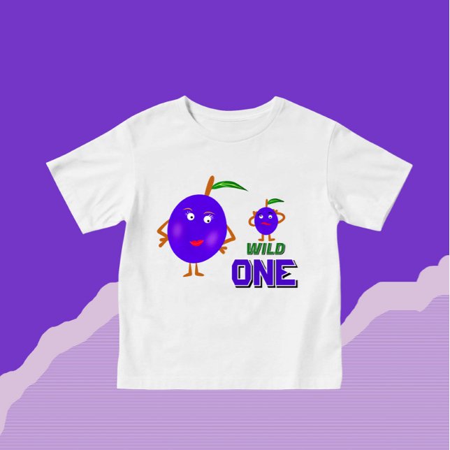 T-shirt Pour Bébé Plums amusants (Créateur téléchargé)