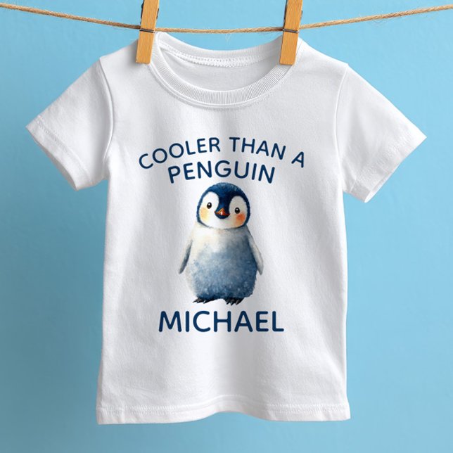 T-shirt Pour Bébé Plus cool qu'un pingouin Mignon animal arctique av (Créateur téléchargé)