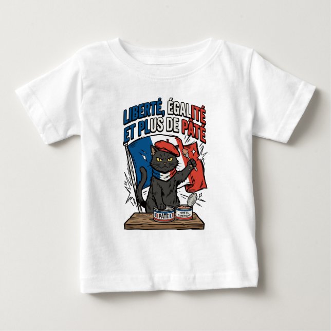 T-shirt Pour Bébé Plus de Pâté (Devant)