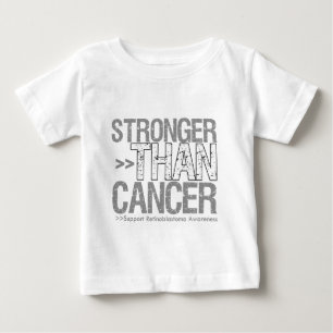 T-shirt Pour Bébé Plus fort que le Cancer - rétinoblastome