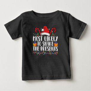 T-shirt Pour Bébé Plus susceptible de secouer la famille de l'équipe