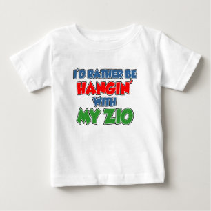 T-shirt Pour Bébé Plutôt accroche avec mon Zio