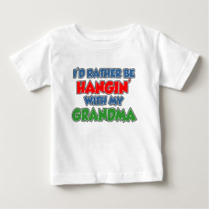 T-shirt Pour Bébé Plutôt Être Accroché À Grand-Mère