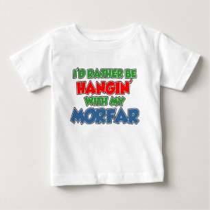 T-shirt Pour Bébé Plutôt Être En Train De Presser Avec Morfar