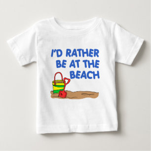 T-shirt Pour Bébé Plutôt Sur La Plage