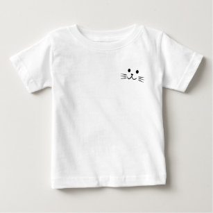 T-shirt Pour Bébé Poche de chat, Cadeau Cute Kitten, Cadeau de chat 