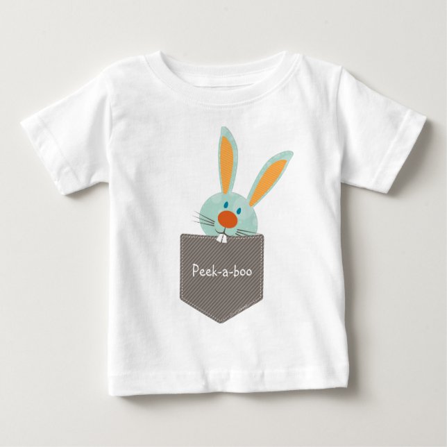 T-shirt Pour Bébé POCKET PALS :: Lapin Lapin 2 (Devant)